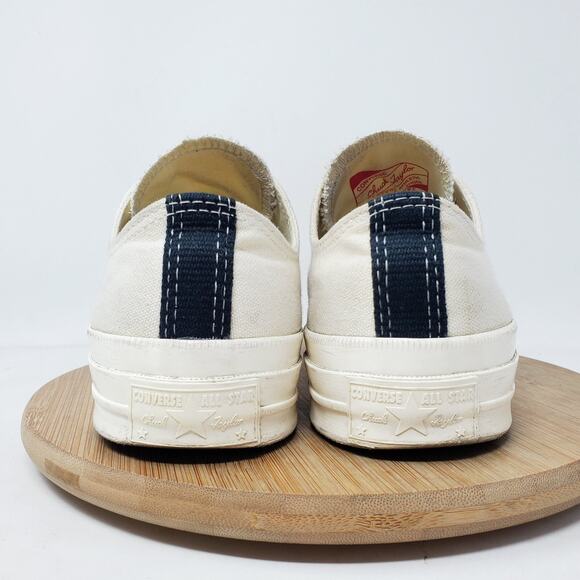 Converse Chuck Taylor Comme de Garcons Shoes Womens 8 Sneaker Off White Low - Picture 10 of 14